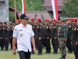 Hari Terakhir Menjabat Pj. Bupati Karanganyar Timotius Suryadi Ikuti Upacara Pembukaan TMMD Di Desa Karang