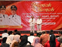 Setelah Dilantik, Rober – Adhe Tegaskan Untuk “Sesarengan Mbangun Karanganyar”