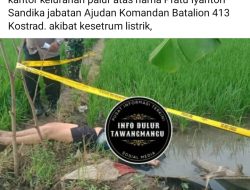 Ajudan Komandan Batalion 413 Tutup Usia Kesetrum Jebakan Tikus