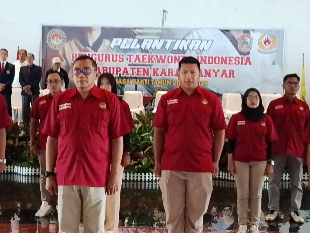Taekwondo Indonesia pengurus Kabupaten Karanganyar di percayakan kepada Kurniadi Maulato
