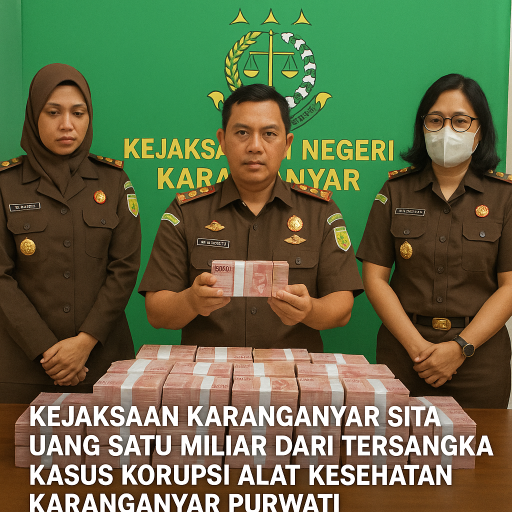 Uang Satu Miliar Mikik Purwati DiSita Kejari Karanganyar