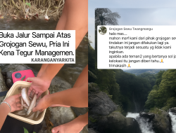 Nekat Cari Spot Mancing Di Puncak Tebing Air Terjun Grojogan Sewu Pemancing Dihujat Netizen