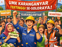UMK Tahun 2026 Karanganyar Tertinggi di Soloraya, Naik 6,36 Persen