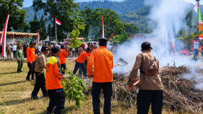 Apel Siaga KARHUTLA, Antisipasi Kebakaran Hutan Lereng Lawu
