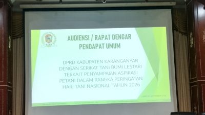 Ratusan Petani Karanganyar Berteduh di Ruang Paripurna, Ancam Ambil Alih Waduk Jelantah